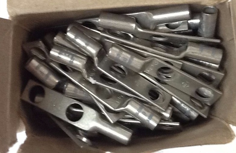Qty 50 Penn-Union Corp BLU-4D-2TC38 Copper Penn-Crimps Terminal Lug, Y644HS 3/8"