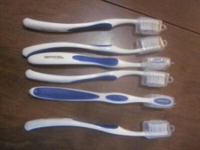 Six 6 Toothbrushes  New with brush cover - Highmark Labelled