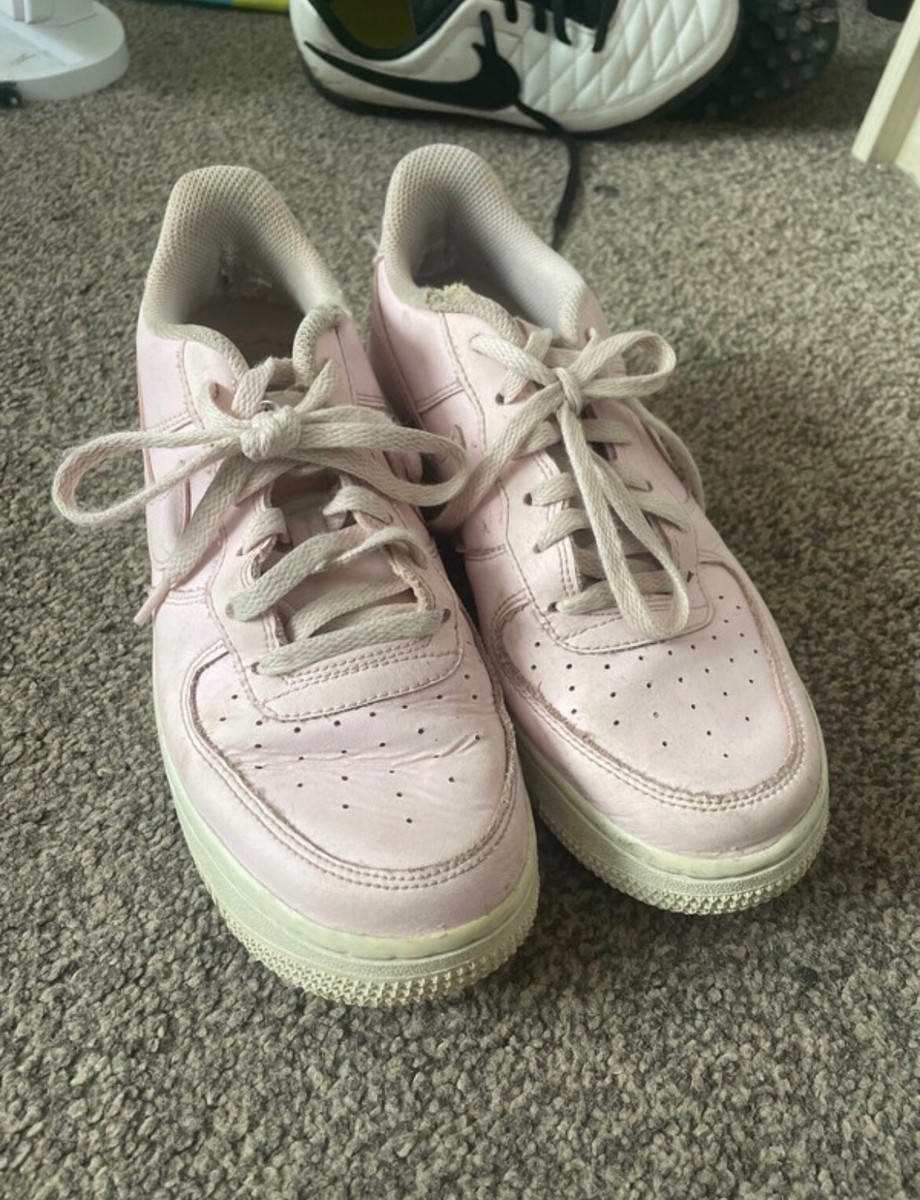Junior Kids Pink Nike Air Force size UK