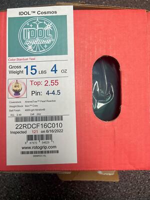 Roto Grip Idol Cosmos 15 lbs NIB Bowling Ball! Free Shipping 
