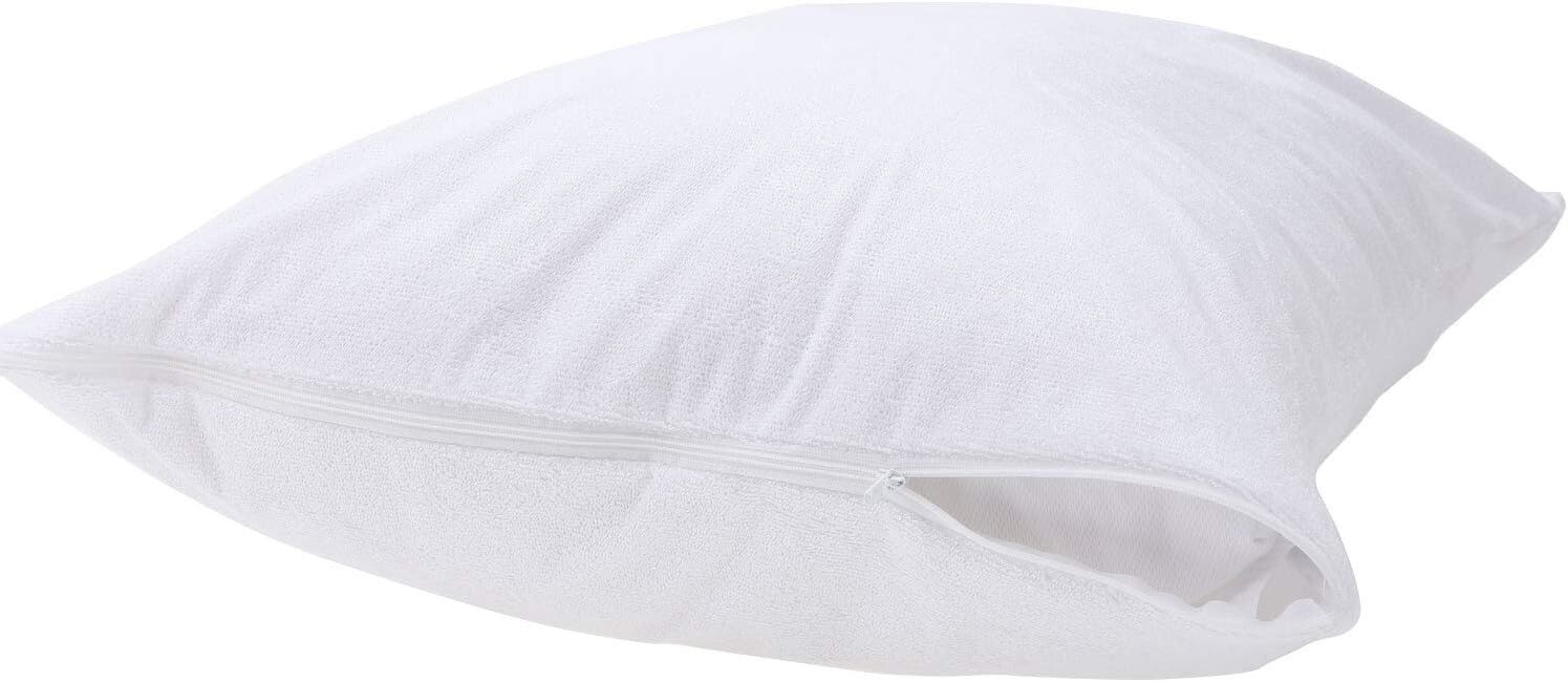 Waterproof Feather Proof Pillow Protectors Queen Size, Set of 2 L4