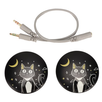 Gaming Headset 8 Color Light Effects 3 Sound Modes 3.5mm USB Cat Ear PC Gaming H