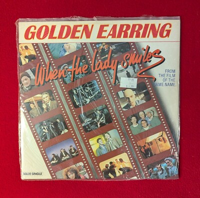 2 Golden Earring, When The Lady Smiles, 12'' single remixes vinyl records, promo!