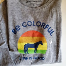 Be Colorful Life is Good Kid's T-Shirt XL