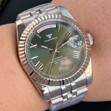 Tandorio 200M Dive 36mm 39mm Date Week Sunburst Dial Roman Number NH35 Men Watch