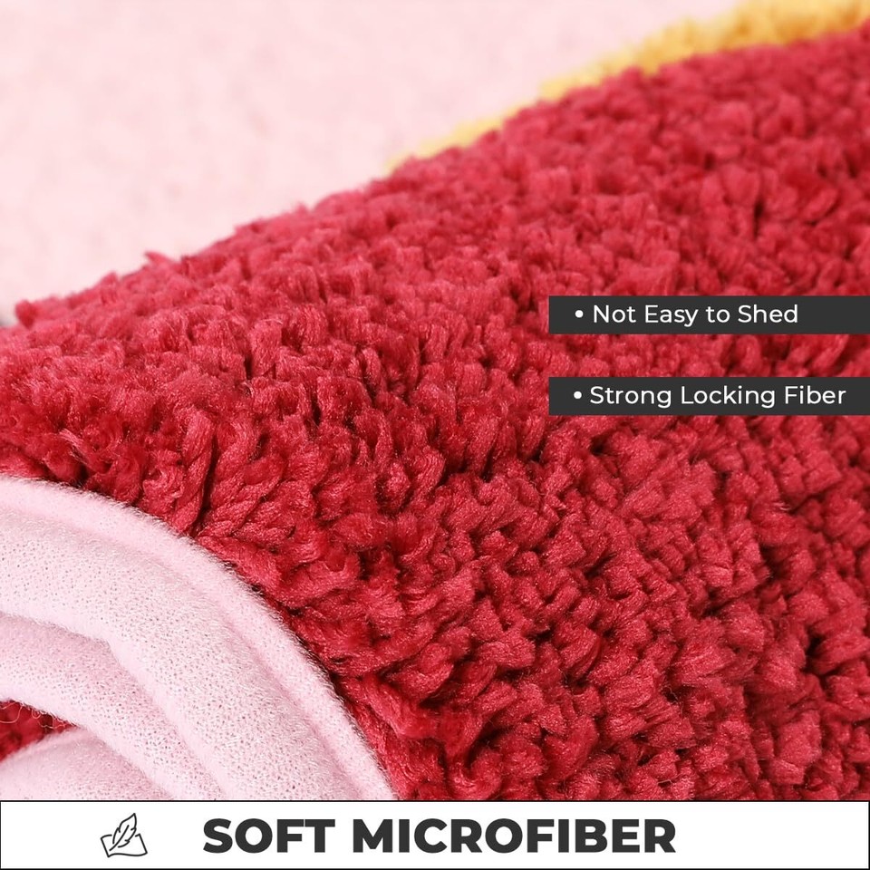 Ultra Absorbent Bath Mat Non Slip and Machine Wash Bathroom Rug Thick