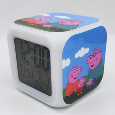 Peppa Pig 7 Color Chang Night Light Digital Alarm Clock #02
