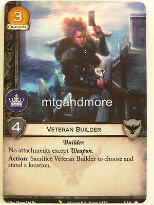 A Game of Thrones 2.0 LCG - 1x #C134 Veteran Builder - Valyrian Draft Pack