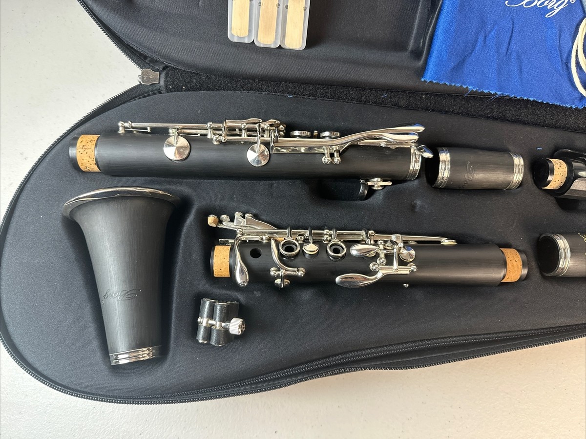 Borg Clarinet With Hardshell Soft Case Beginners School GOOD