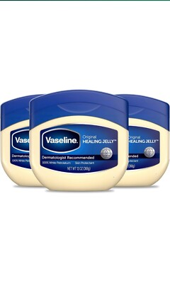 Vaseline Petroleum Jelly Dry Skin Relief & Protect Minor Cuts 13 oz (Pack of 3)