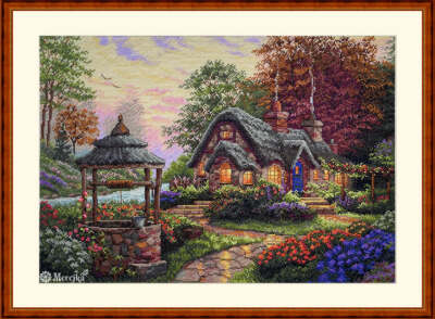 Merejka Counted Cross Stitch Kit Make a Wish Cottage K-212