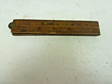 Vintage 24" Folding Ruler Stanley No. 68 Made In USA Warranted Boxwood