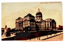 Antique Postcard Indiana State Capitol Building Indianapolis Indiana Unposted