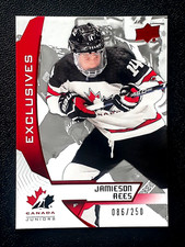 JAMIESON REES 2019-20 UD TEAM CANADA JUNIORS EXCLUSIVES NO 68 #086/250    47271
