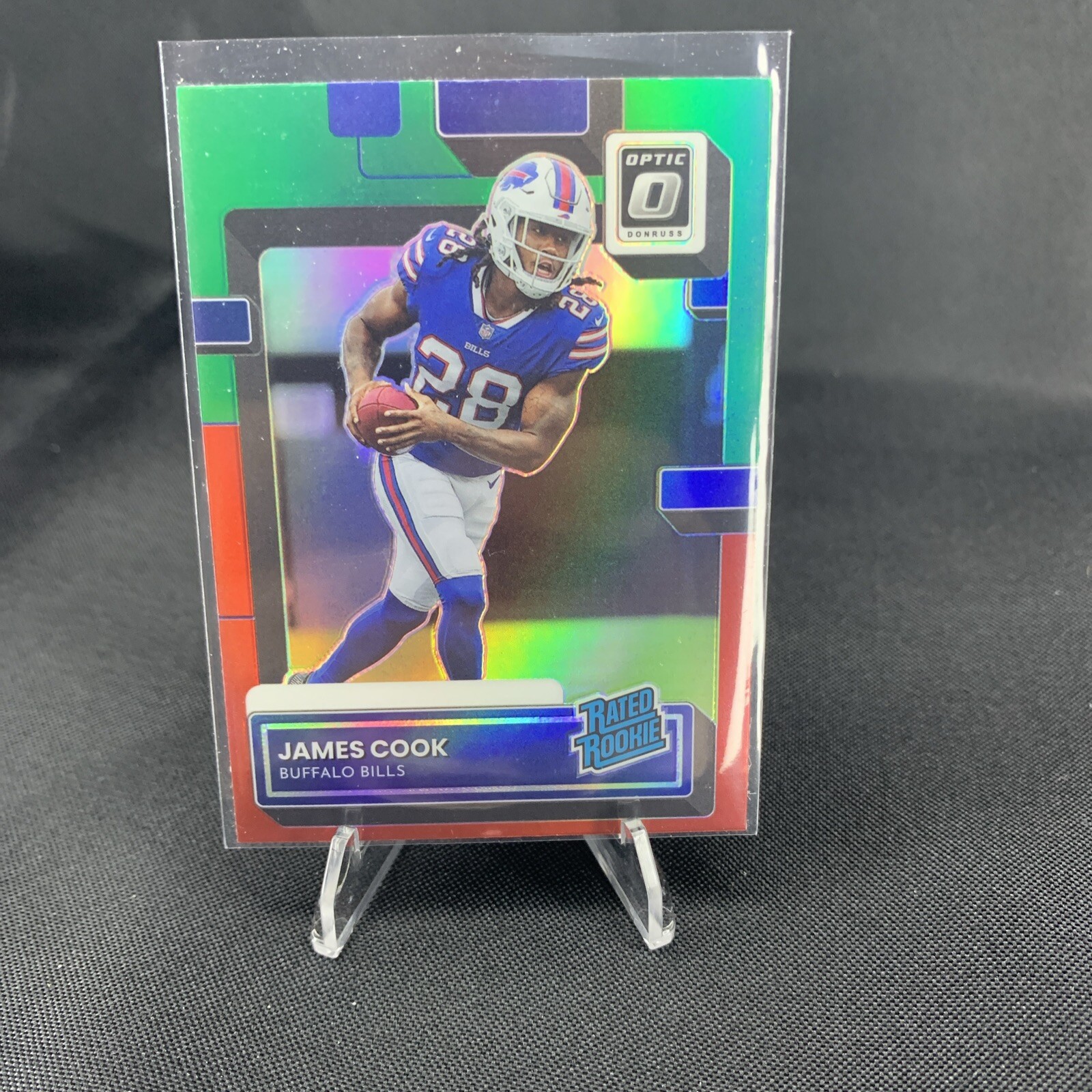 James Cook 2022 Donruss Optic Red Green Preview Rated Rookie Preview Bills