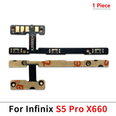 Power Volume Button Key Flex Cable For Infinix Hot 9 10 11 20 30i Note 10 12 30I