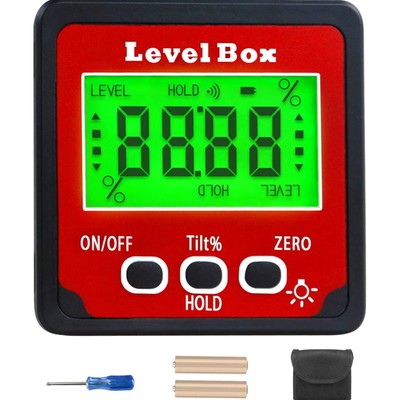 Digitaler LCD-Protractor mit Magnetbasis - Präziser Messwinkel für Handwerker