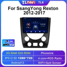 Android AutoCar Radio for SsangYong Rexton 3 2012-2017 Multimedia GPS Navigation