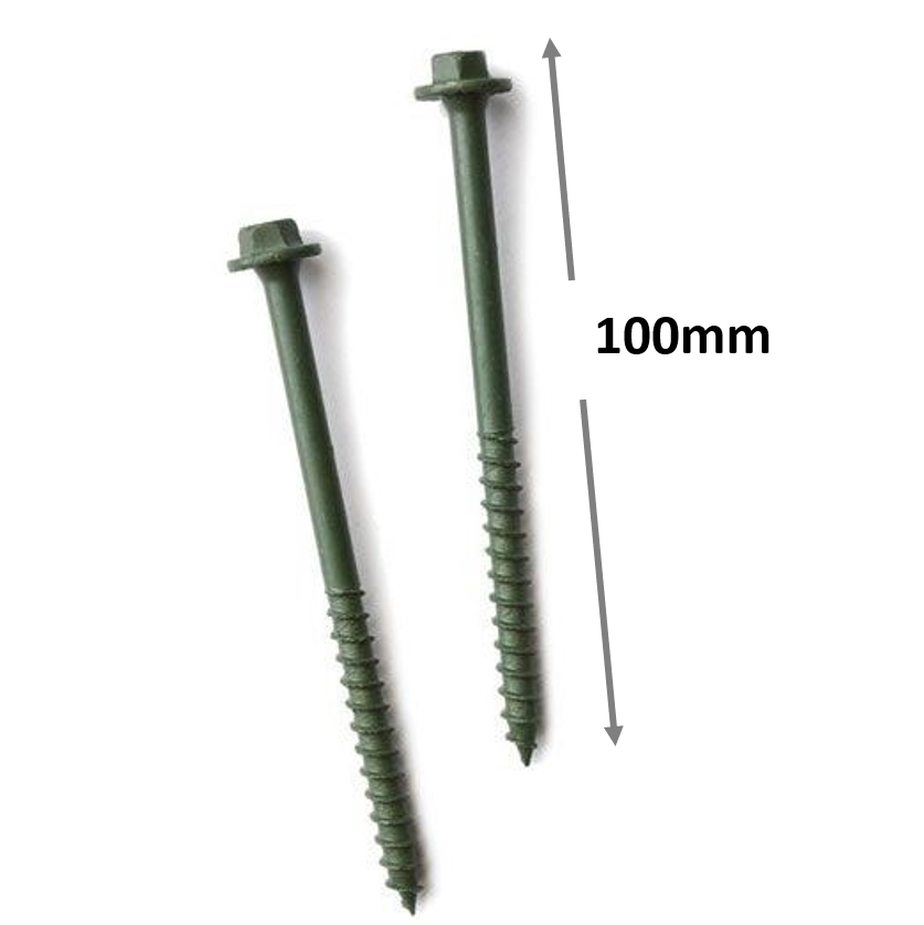 Unifix 7mm x 100mm qty50 Timber Drive Heavy Duty Timber Fixing Hardened Steel,