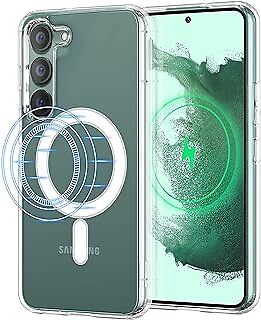 UEEBAI Soft TPU Clear Case Wireless Charging Phone Case for Samsung Galaxy S23 P