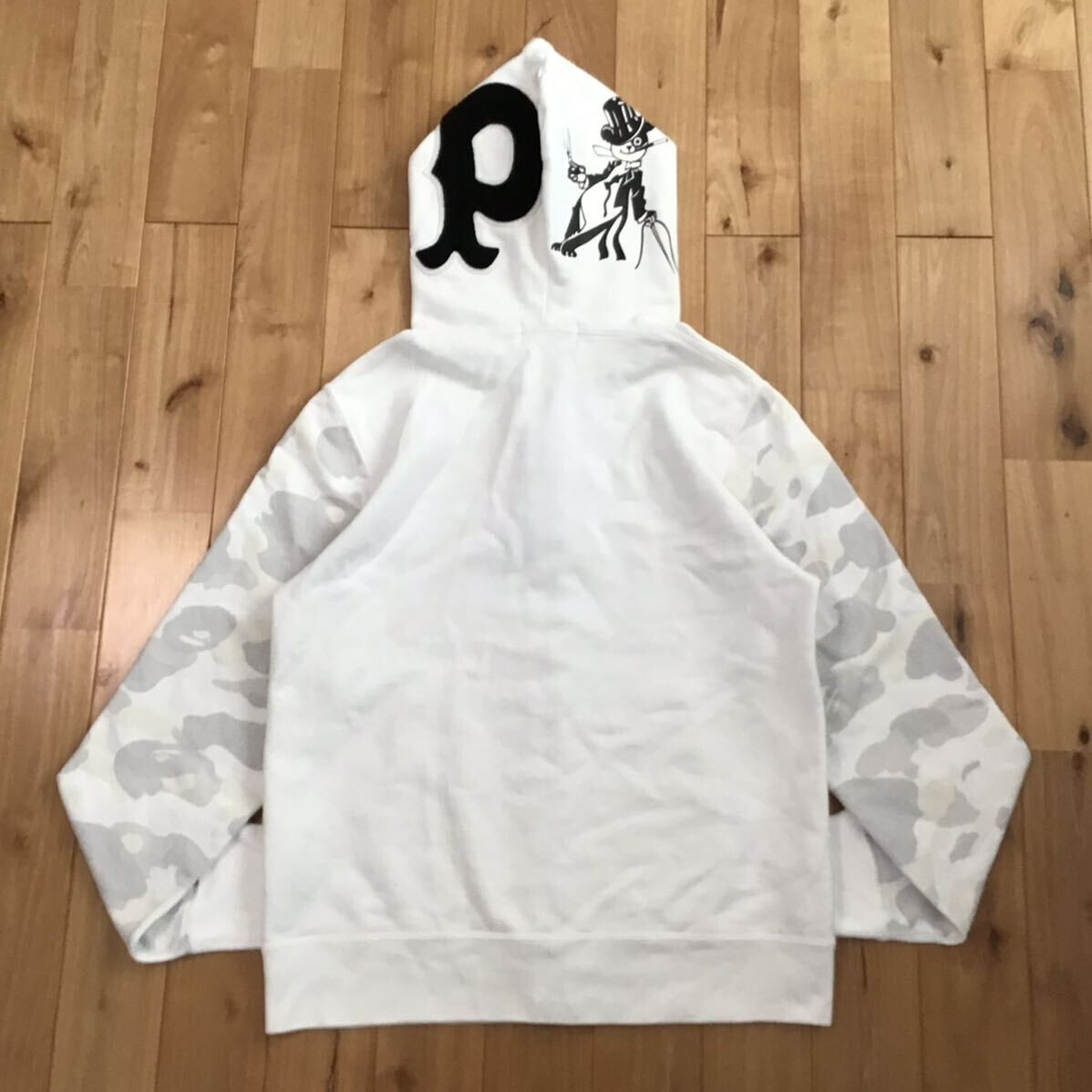 トップス BELVET Camo Zip Hoodie white BELVET Camo Zip Hoodie white 【公式通販】