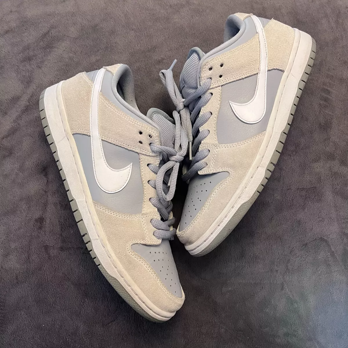 Nike sb dunk low hotsell summit white wolf grey