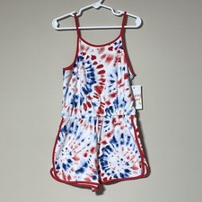 Jumping Beans Girls Romper Size 7. NWT Red, White, Blue. Patriotic, 4th of July