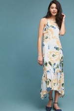 NWT Anthropologie Farm Rio Greenfield Midi Dress sz L Petite