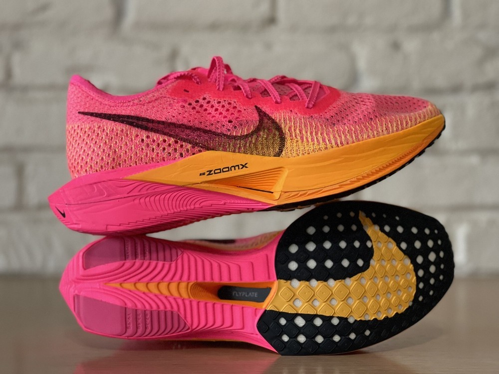 Nike ZoomX Vaporfly NEXT% 3 Pink Orange Running Shoes Men's Size 11.5 DV4129-600