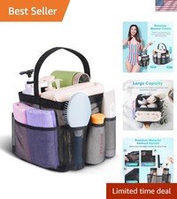 Mesh Shower Caddy Portable for College Dorm Room Essentials, 8-Pocket Large C...