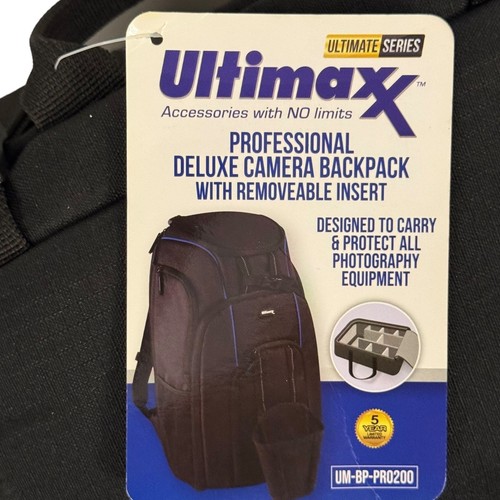 Ultimax Professional Camera Backpack Deluxe with Removable Insert NEW - Picture 2 of 9