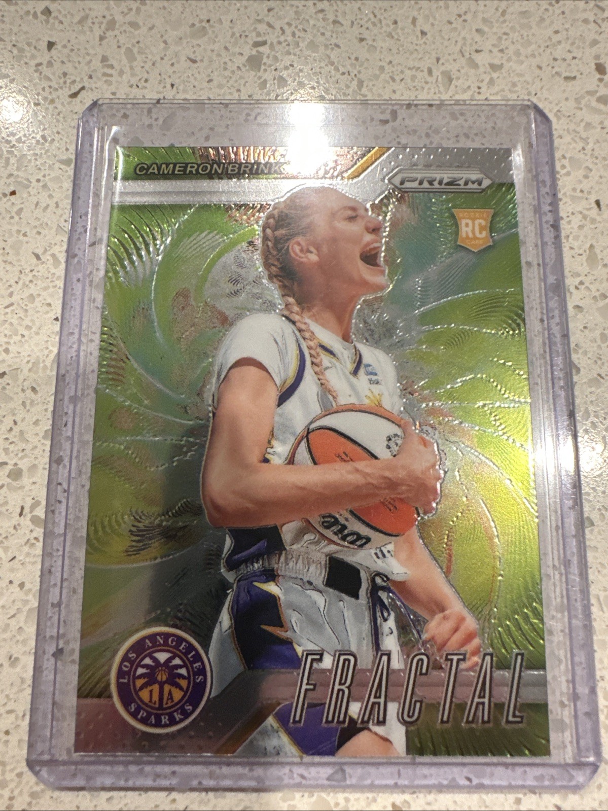 2024 Panini Prizm WNBA - Fractal Cameron Brink #5 Green Prizm (RC)