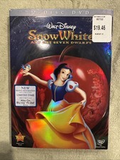Snow White  the Seven Dwarfs DVD, 1937 2 Disc With Slipcover New Sealed