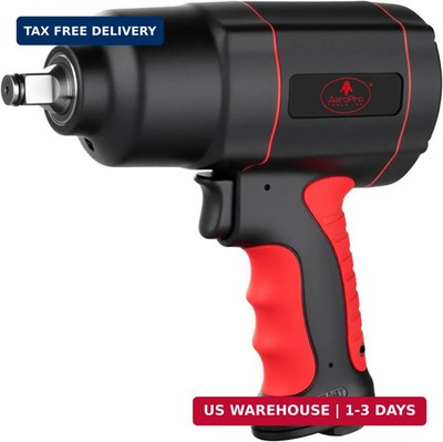 AEROPRO TOOLS 1/2-Inch Air Impact Wrench, Twin Hammer, 1200FT-LBS, 7500RPM, High
