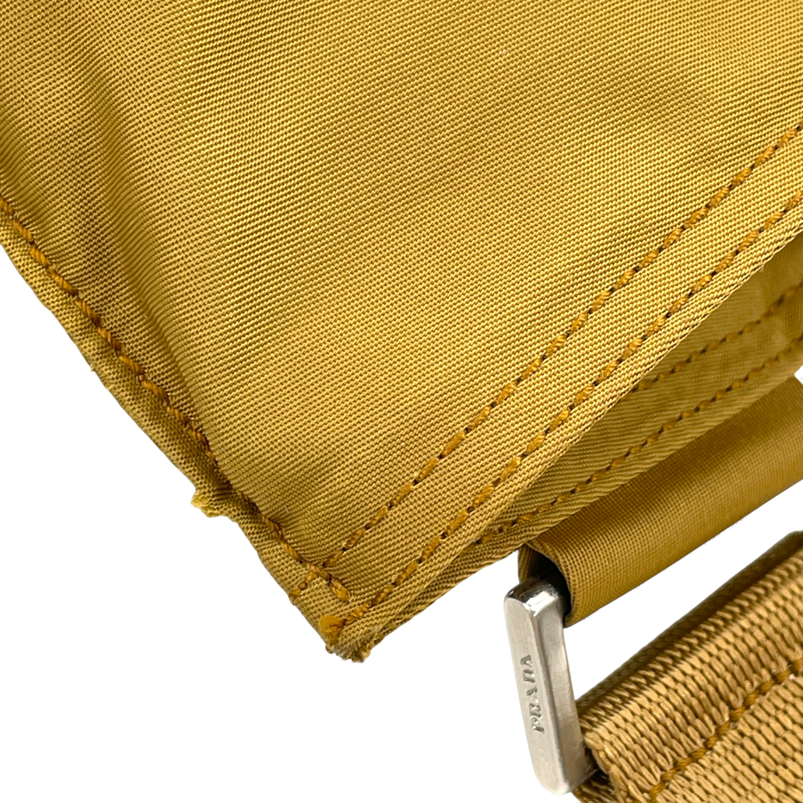 Auth PRADA Milano Nylon Beige Crossbody Shoulder Bag KA785 thumbnail 12