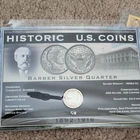 Barber Quarter 1916 25C 90% Silver Historic US Coin Liberty Head