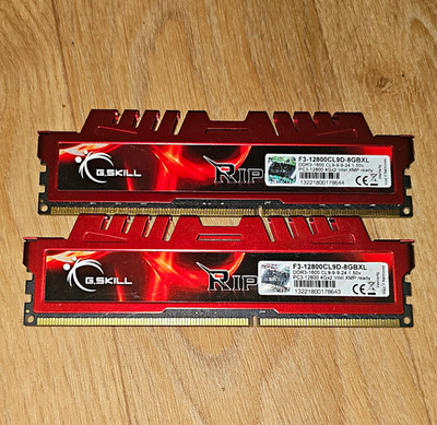 G.SKILL Ripjaws X 8GB (2x4GB) DDR3-1600 PC3-12800 CL9 DIMM XMP