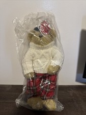 Fergus Plush Teddy Bear 2008 Regis Corporation 14" Plaid Pants Fisherman Sweater