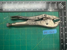 Vintage 9''Petersen Dewitt Vise Grip 10R Straight Jaw Locking Pliers Made in USA