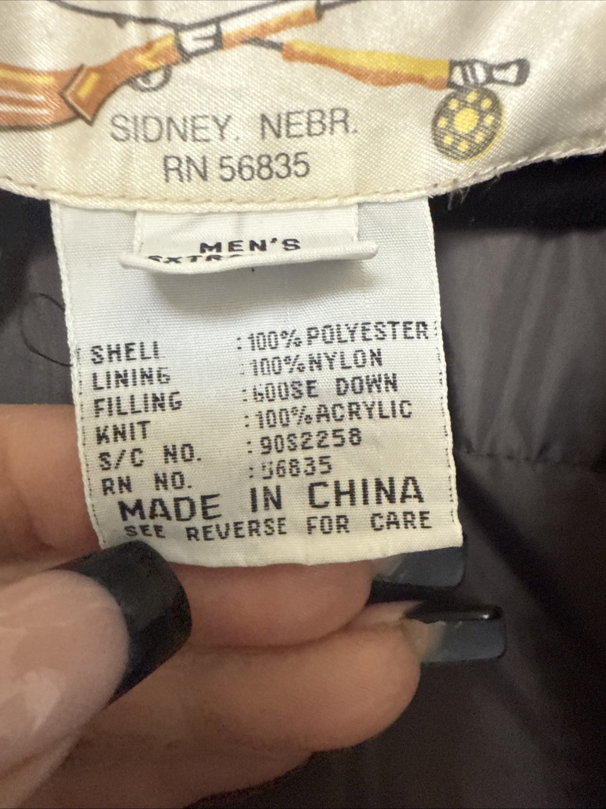 Cabelas  Goose Down Reversible Jacket Size XLarge… - image 5