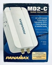 Panamax MD2-C 2 Outlet Direct Plug-In and Coax - White NEW