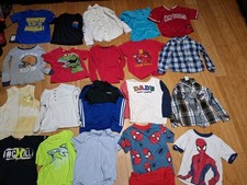 Lot of 20 Boys Size 4/5 5T Shirts Marvel Adidas Hurley Heat Gear More Brands