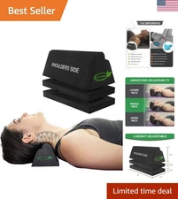 Lightweight Cervical Traction Device & Neck Stretcher for Pain Relief - Black