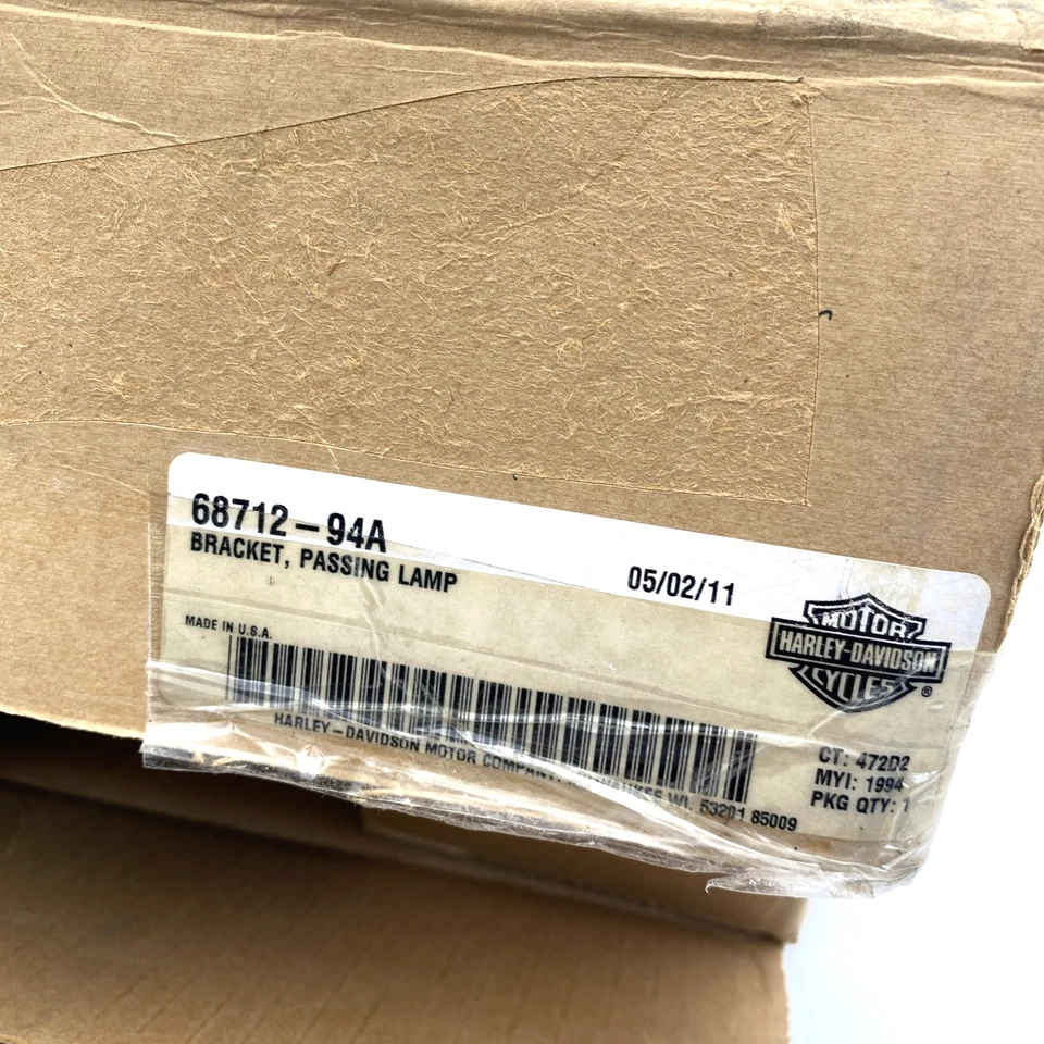 OEM Harley 68712-94A Cromo Lámpara de Paso Barra de Luz Soporte de Montaje 94-24 Touring Foto 2 de 4