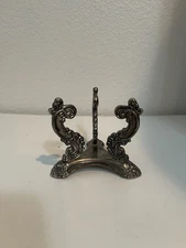 Vintage Regency Style Godinger Silver Art Co Silver Plated Filigree Stand 3.5"