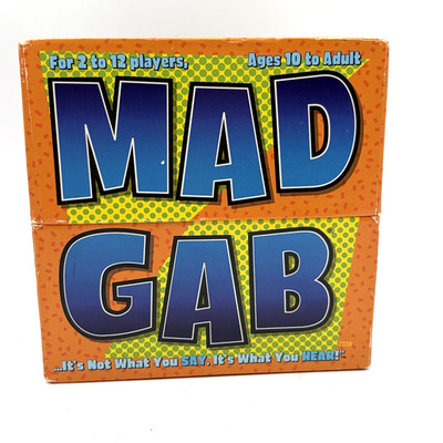 VINTAGE Mad Gab Game COMPLETE Patch Products 1995 Party Game Words Humor