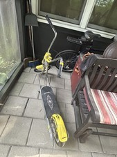 Rare Vintage Yellow Schwinn Stingray push Scooter Chopper Tires Decals Forks