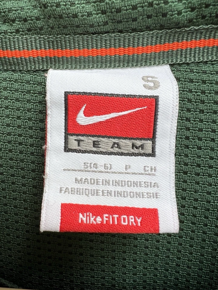 CAMISA POLO NIKE DRIFIT VERDE NARANJA MIAMI HURRICANE Mujer’s 4-6/PEQUEÑA Foto 3 de 4