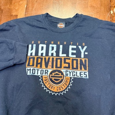 Harley Davidson Sweatshirt Mens 2XL Black Appalachian PA Graphic Pullover
