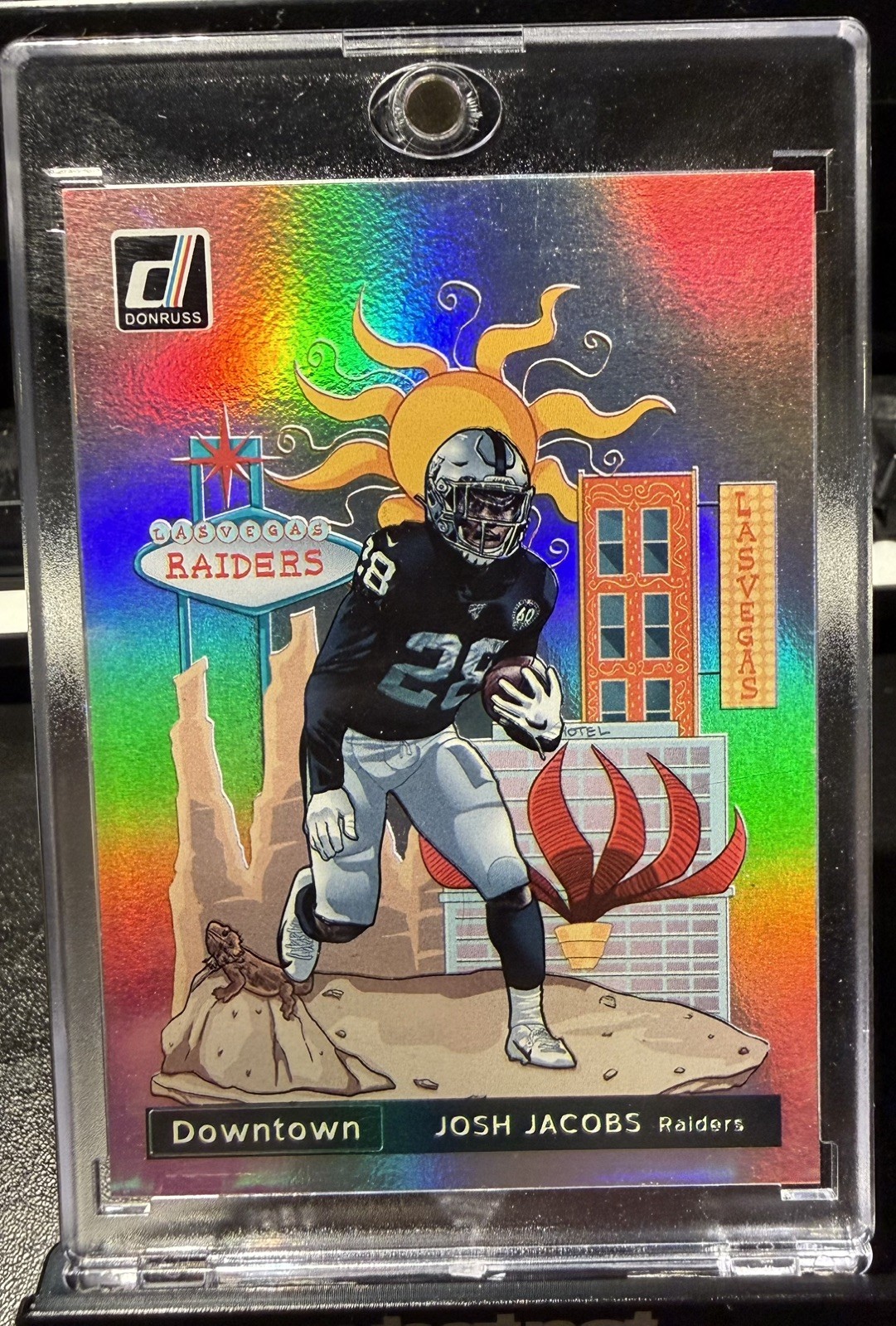 2020 Donruss Josh Jacobs Downtown SSP #D-JJ Raiders